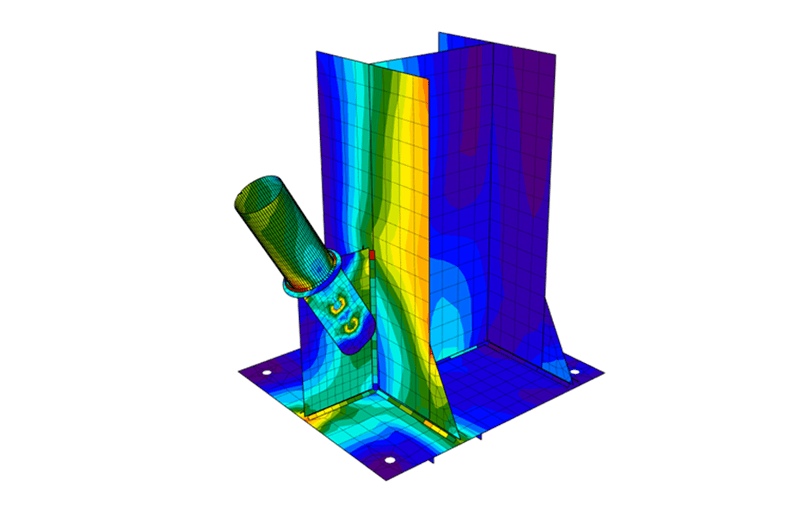 Analiză efort / deformare, structuri metalice